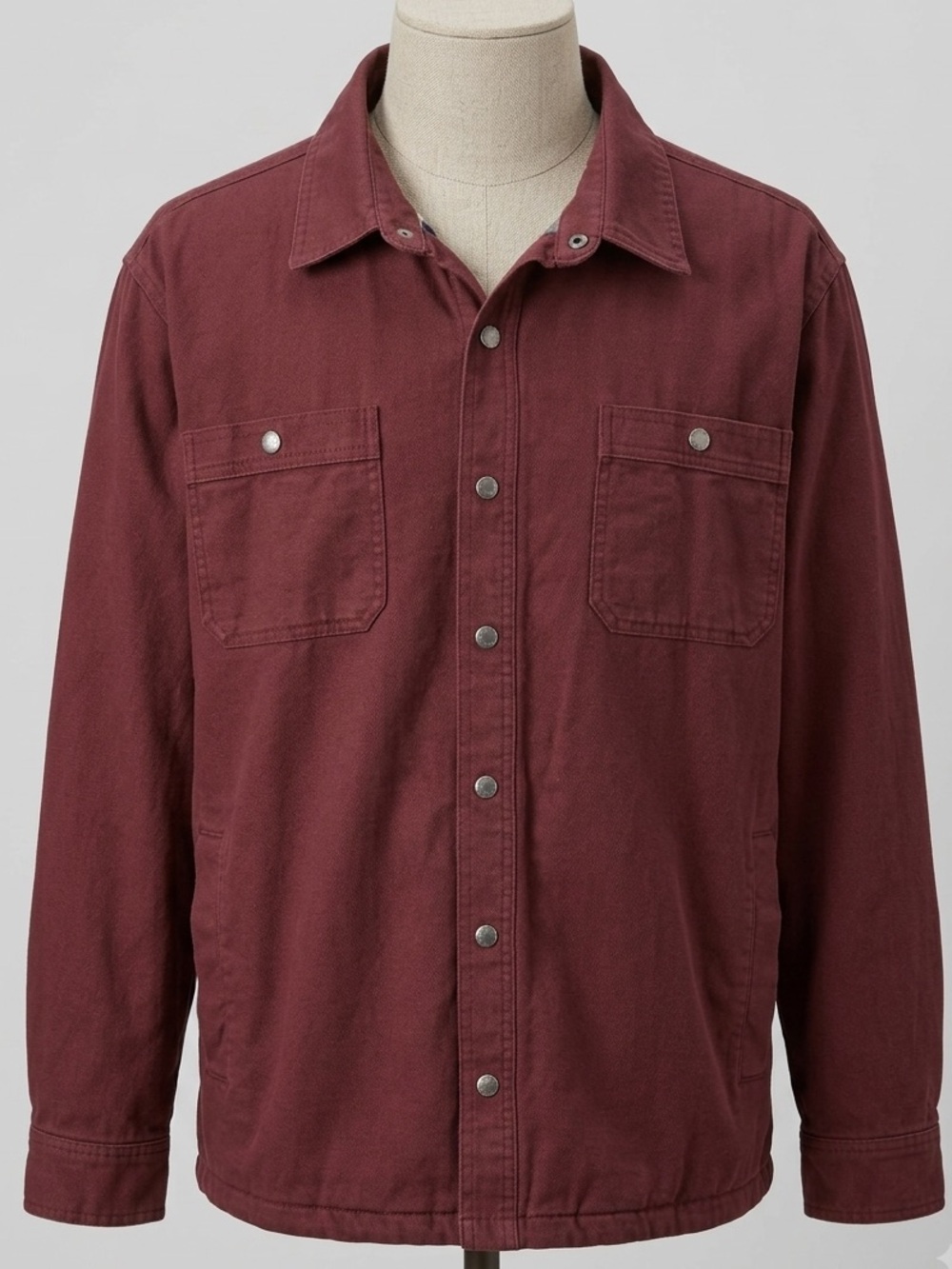 Duluth Trading Co Fire Hose Flannel Lined Limber Jac Canvas Jacket Mens 2XL Red